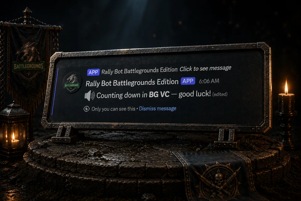 The bot counting down live in voice chat